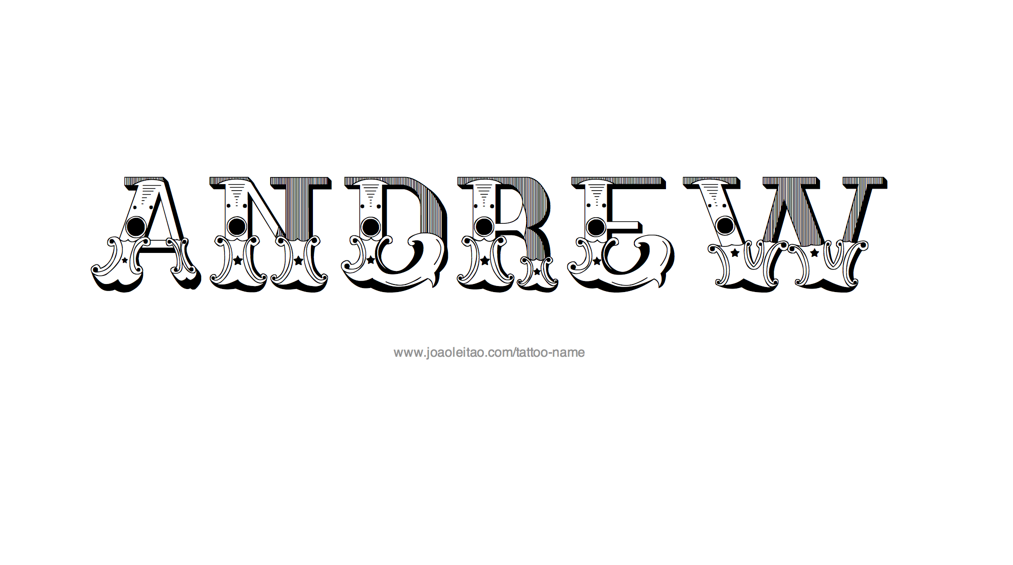 Андрей красивыми буквами